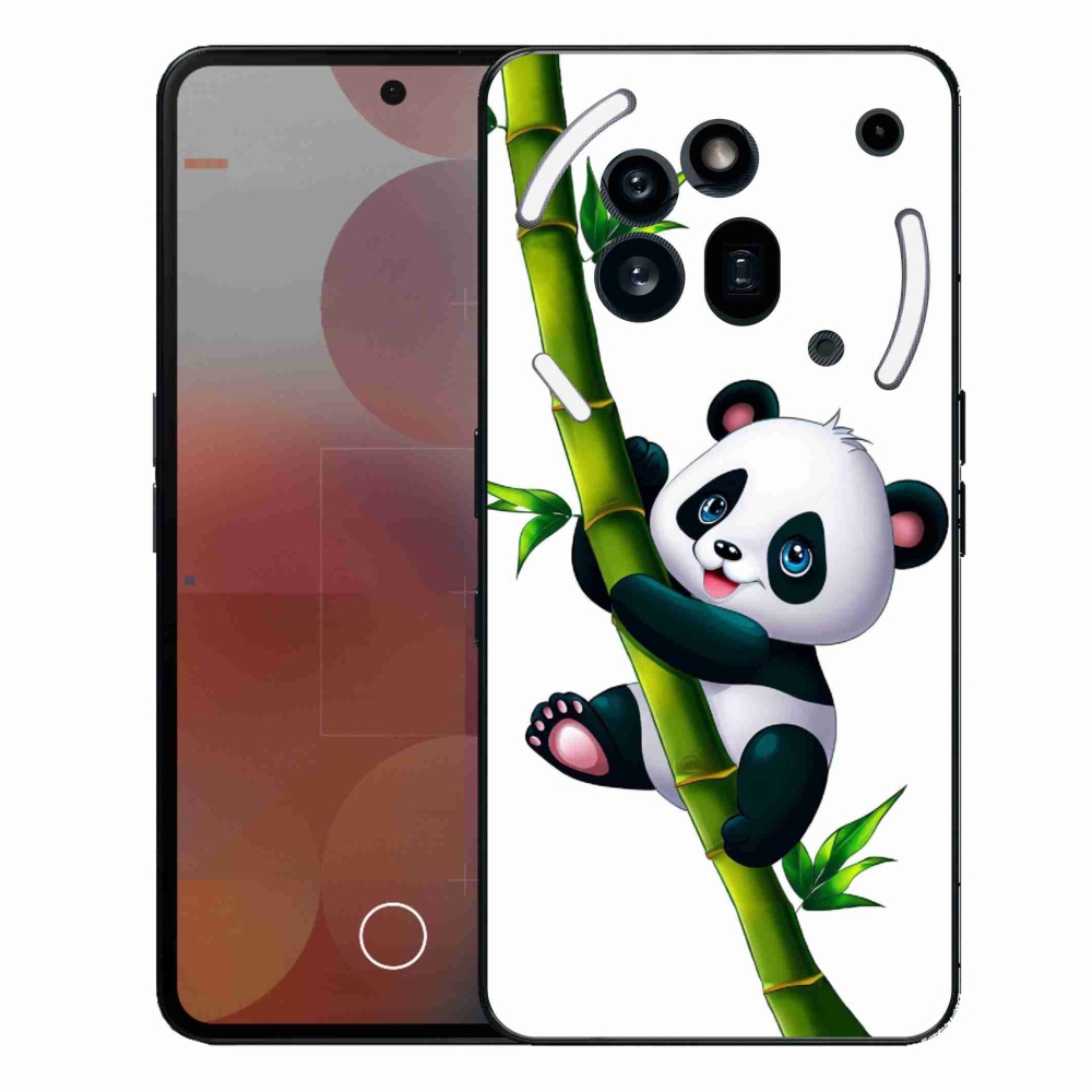 Gelový kryt mmCase na Nothing Phone (3a) Pro - panda na bambusu