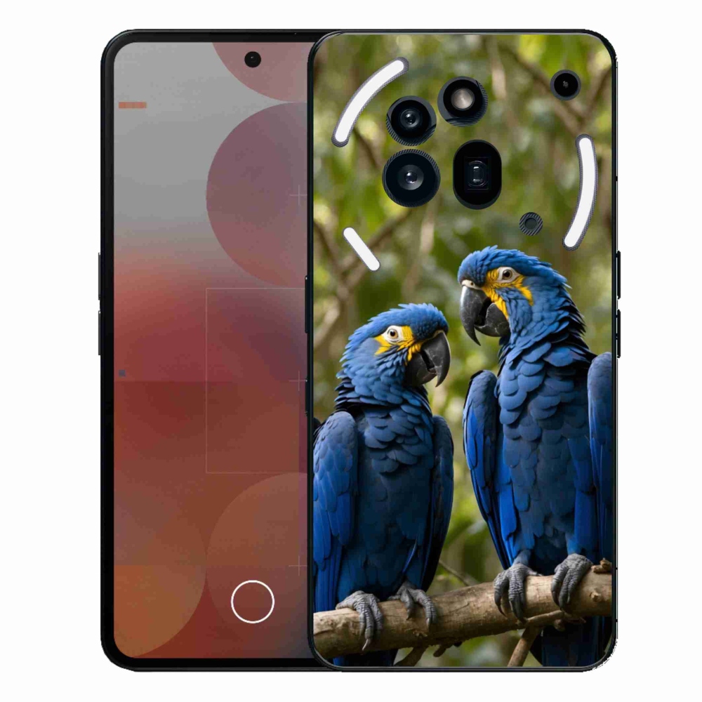 Gelový kryt mmCase na Nothing Phone (3a) Pro - papouščí duo