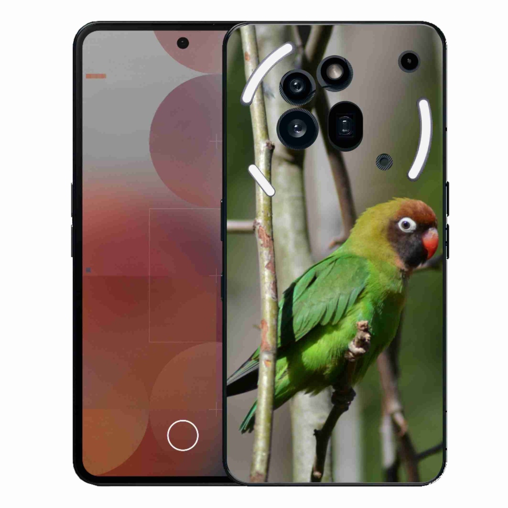 Gelový kryt mmCase na Nothing Phone (3a) Pro - papoušek agapornis