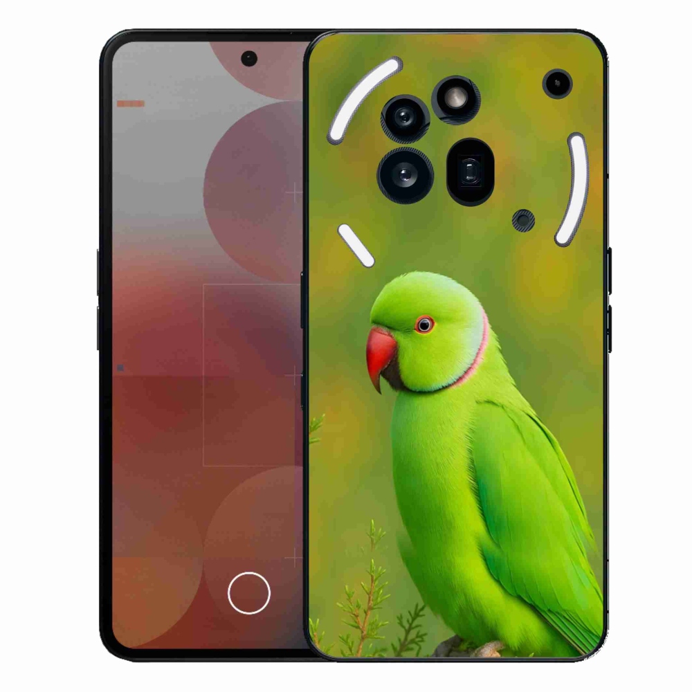 Gelový kryt mmCase na Nothing Phone (3a) Pro - papoušek alexandr 2