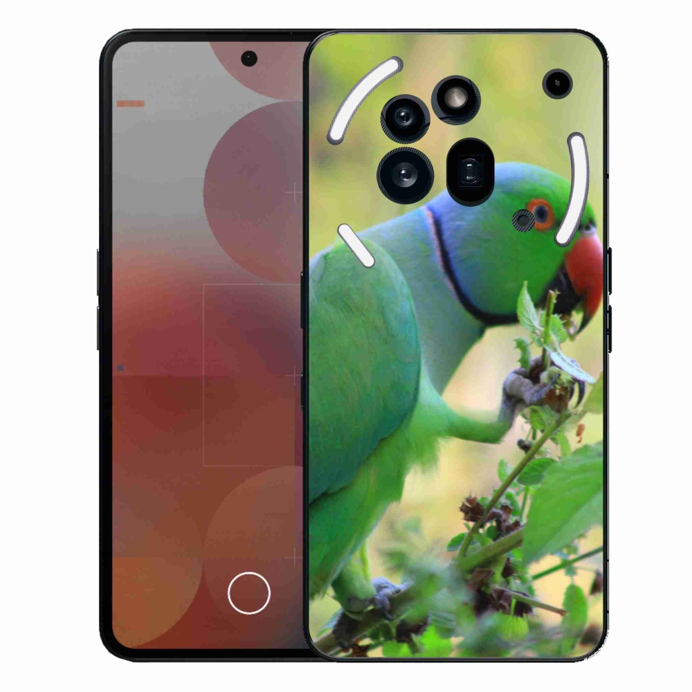 Gelový kryt mmCase na Nothing Phone (3a) Pro - papoušek alexandr