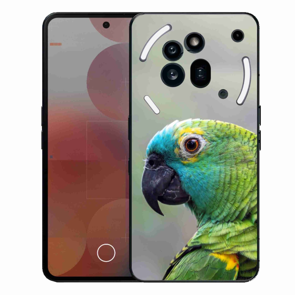 Gelový kryt mmCase na Nothing Phone (3a) Pro - papoušek amazoňan