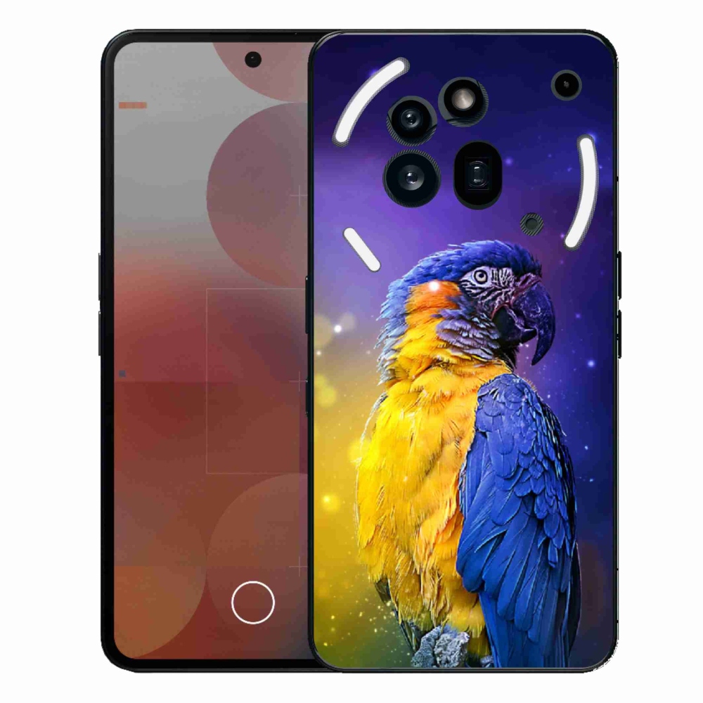 Gelový kryt mmCase na Nothing Phone (3a) Pro - papoušek ara 1