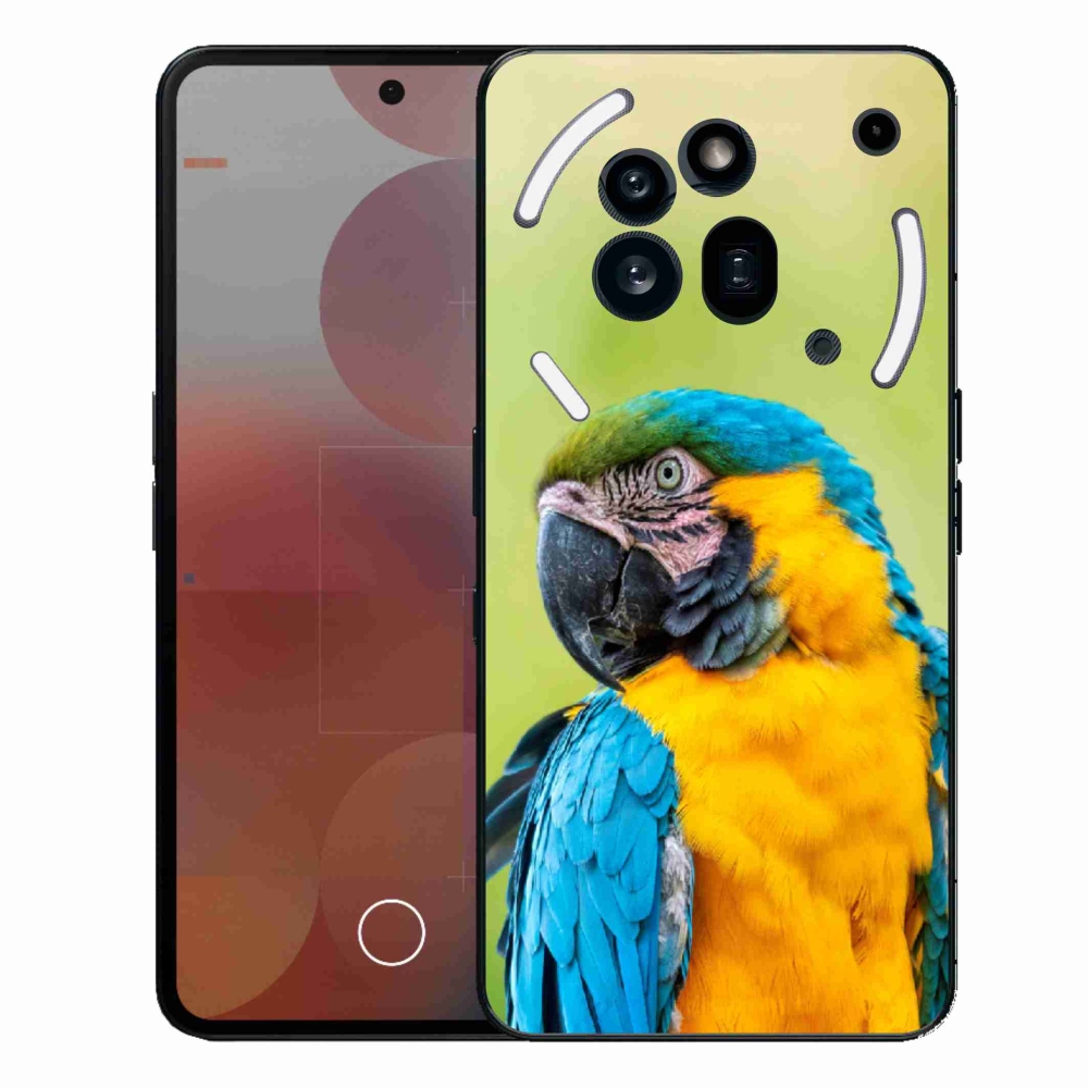Gelový kryt mmCase na Nothing Phone (3a) Pro - papoušek ara 2