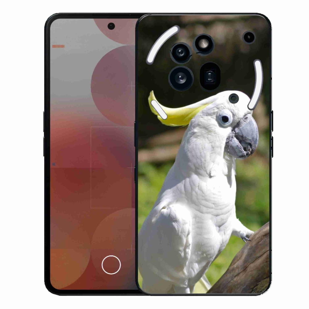 Gelový kryt mmCase na Nothing Phone (3a) Pro - papoušek kakadu 2