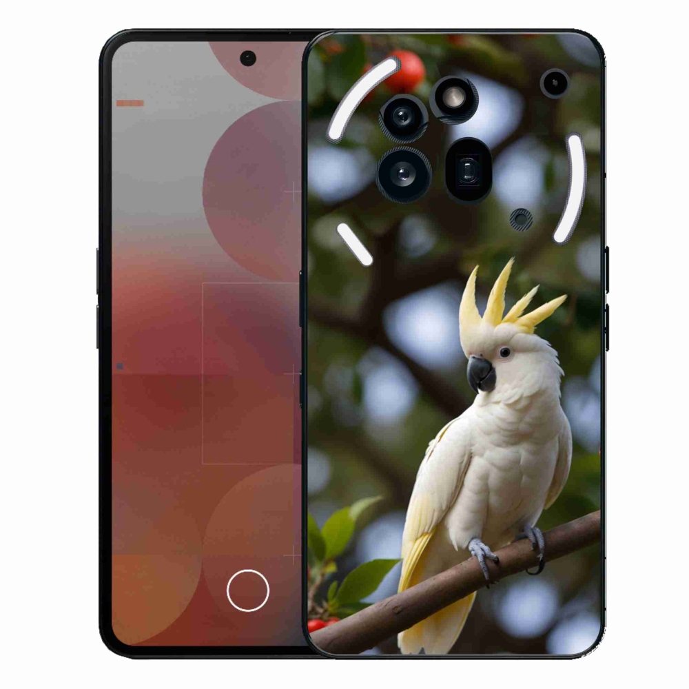 Gelový kryt mmCase na Nothing Phone (3a) Pro - papoušek kakadu 3