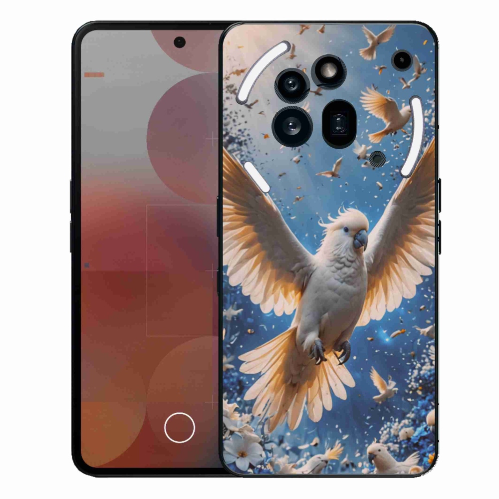 Gelový kryt mmCase na Nothing Phone (3a) Pro - papoušek kakadu