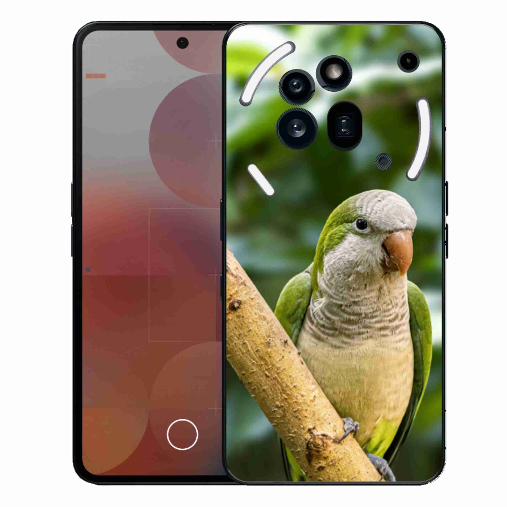 Gelový kryt mmCase na Nothing Phone (3a) Pro - papoušek mníšek