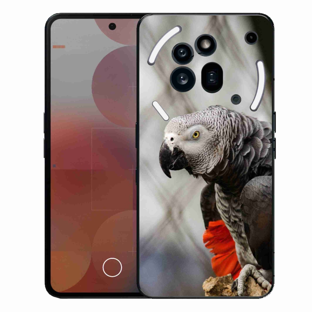Gelový kryt mmCase na Nothing Phone (3a) Pro - papoušek žako 3