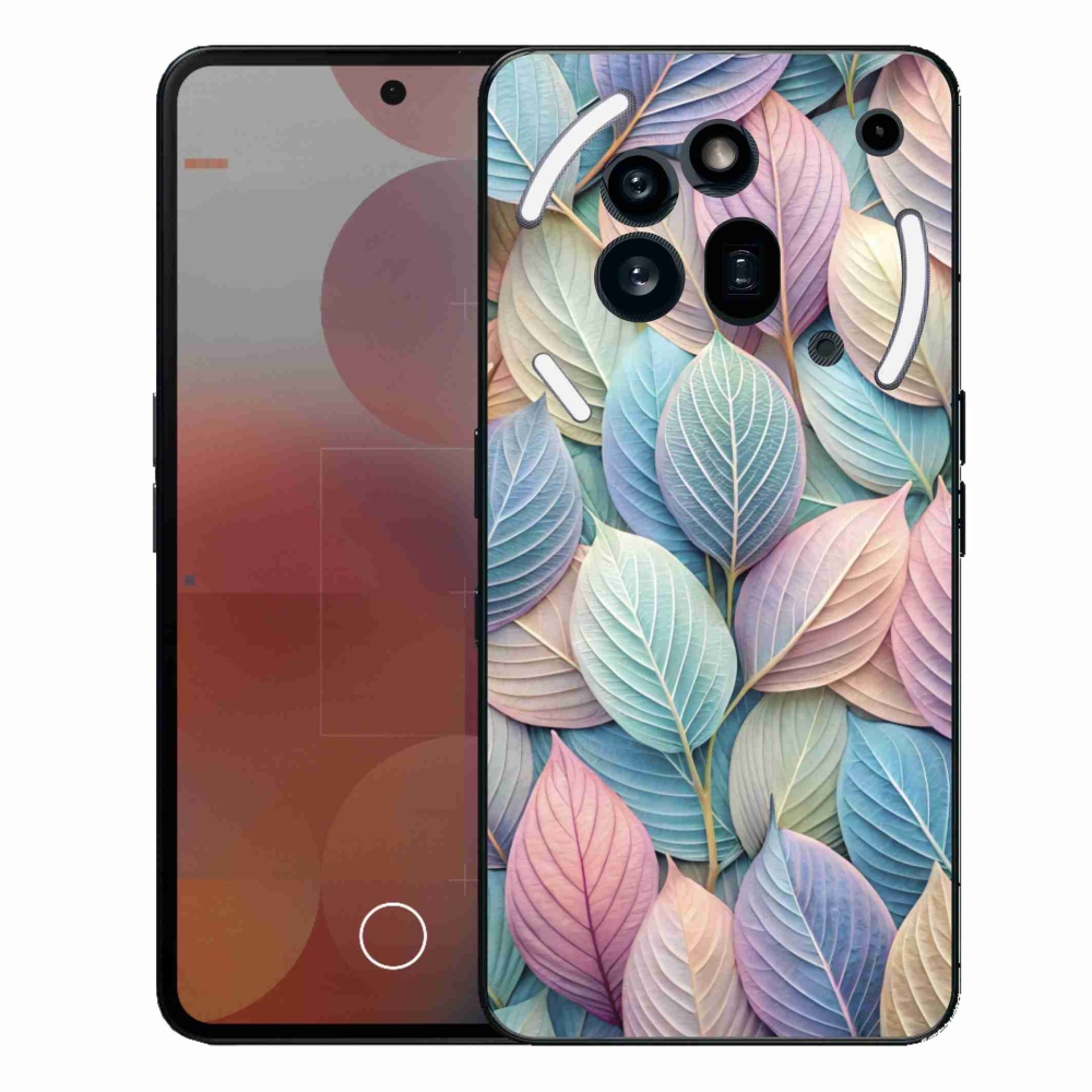 Gelový kryt mmCase na Nothing Phone (3a) Pro - pastelové listy