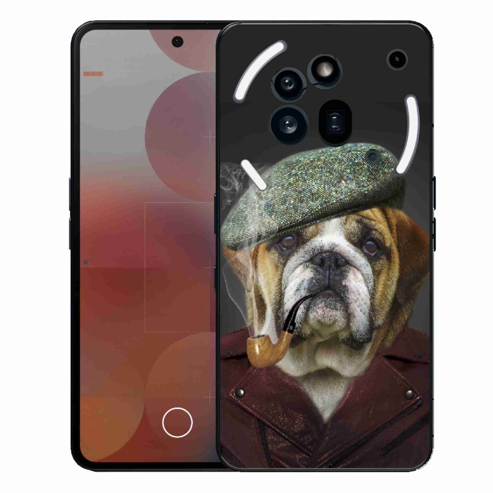 Gelový kryt mmCase na Nothing Phone (3a) Pro - pes s fajfkou