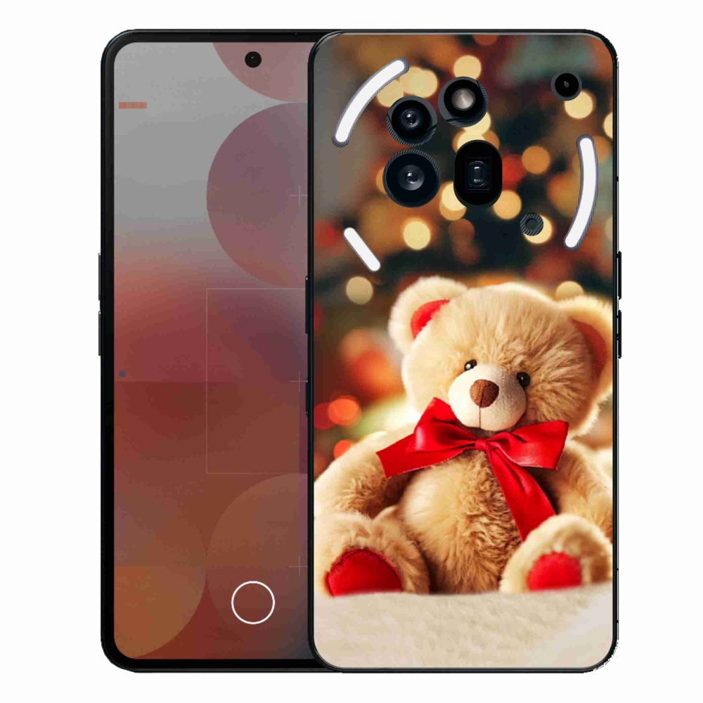Gelový kryt mmCase na Nothing Phone (3a) Pro - plyšový medvídek