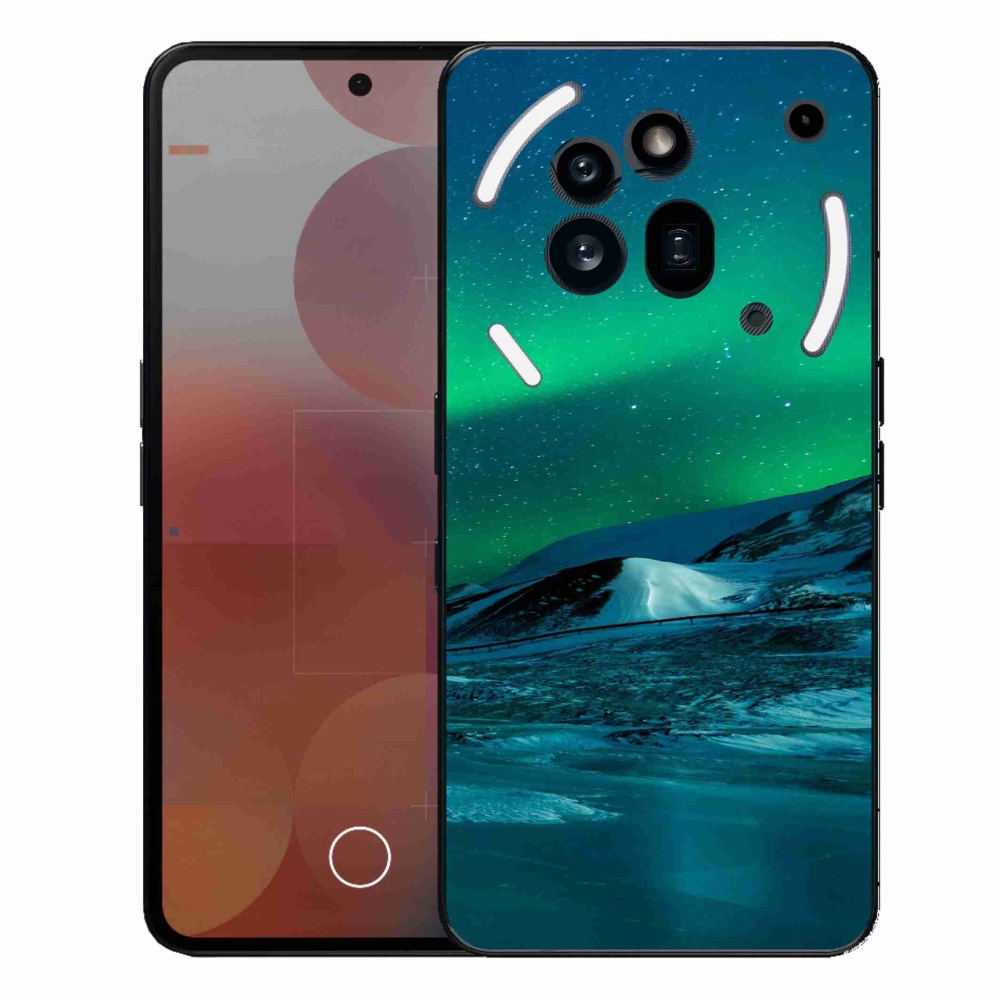 Gelový kryt mmCase na Nothing Phone (3a) Pro - polární záře