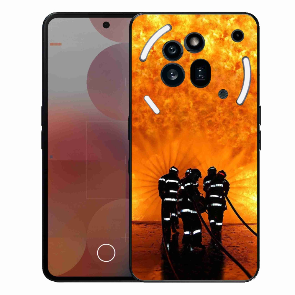 Gelový kryt mmCase na Nothing Phone (3a) Pro - požár