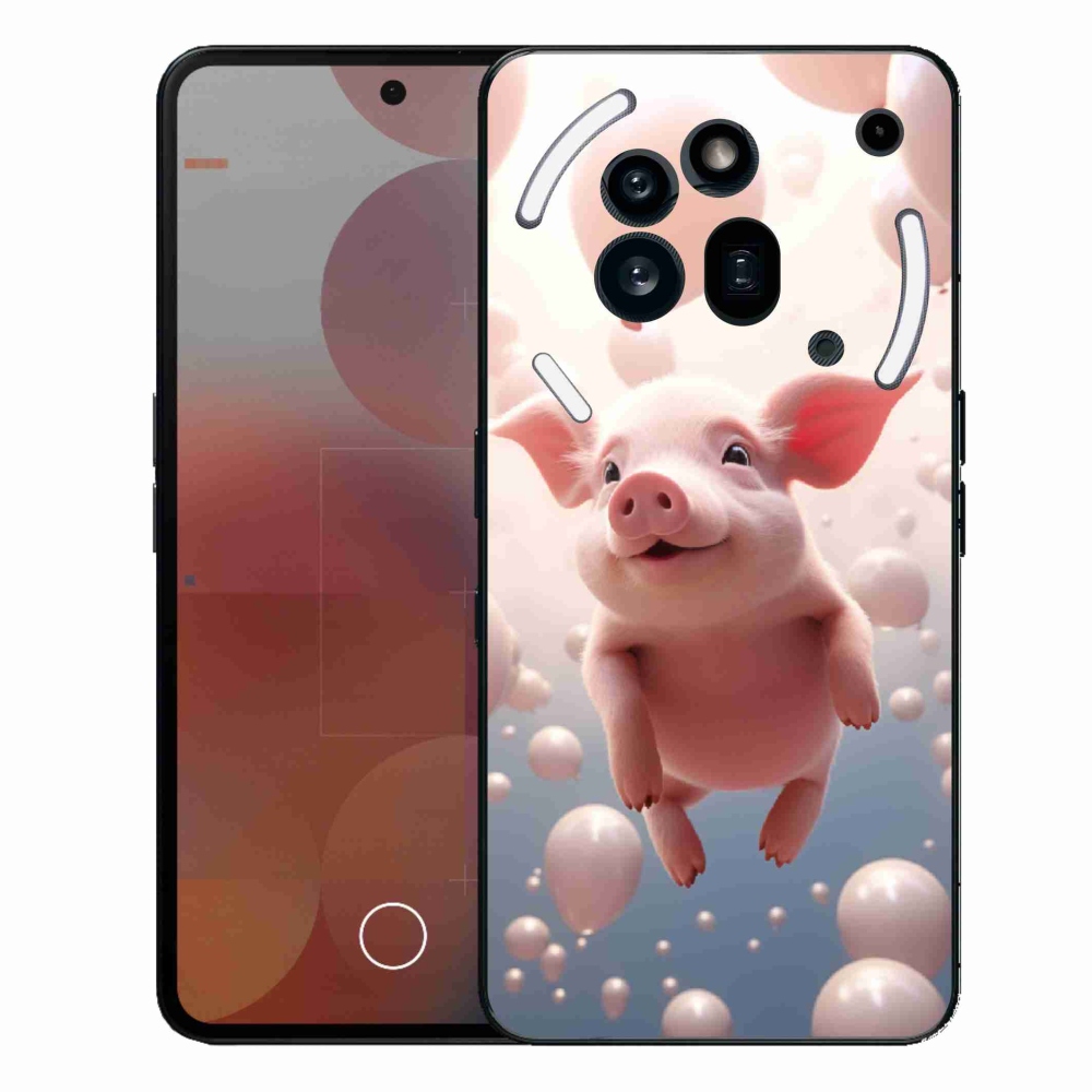 Gelový kryt mmCase na Nothing Phone (3a) Pro - prasátko s balónky