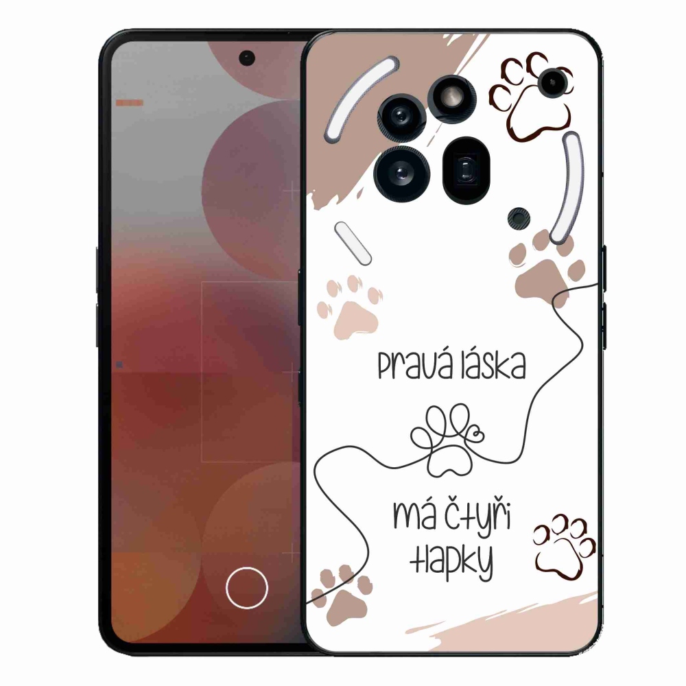 Gelový kryt mmCase na Nothing Phone (3a) Pro - psí motiv 1 bílé pozadí