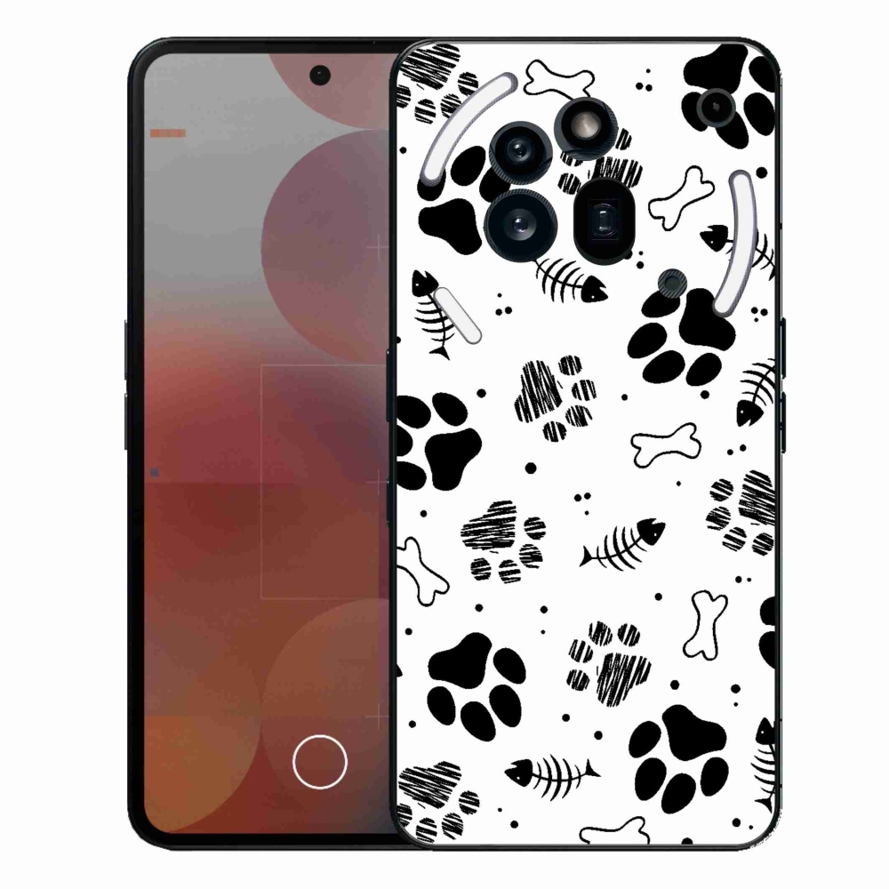 Gelový kryt mmCase na Nothing Phone (3a) Pro - psí tlapky 1