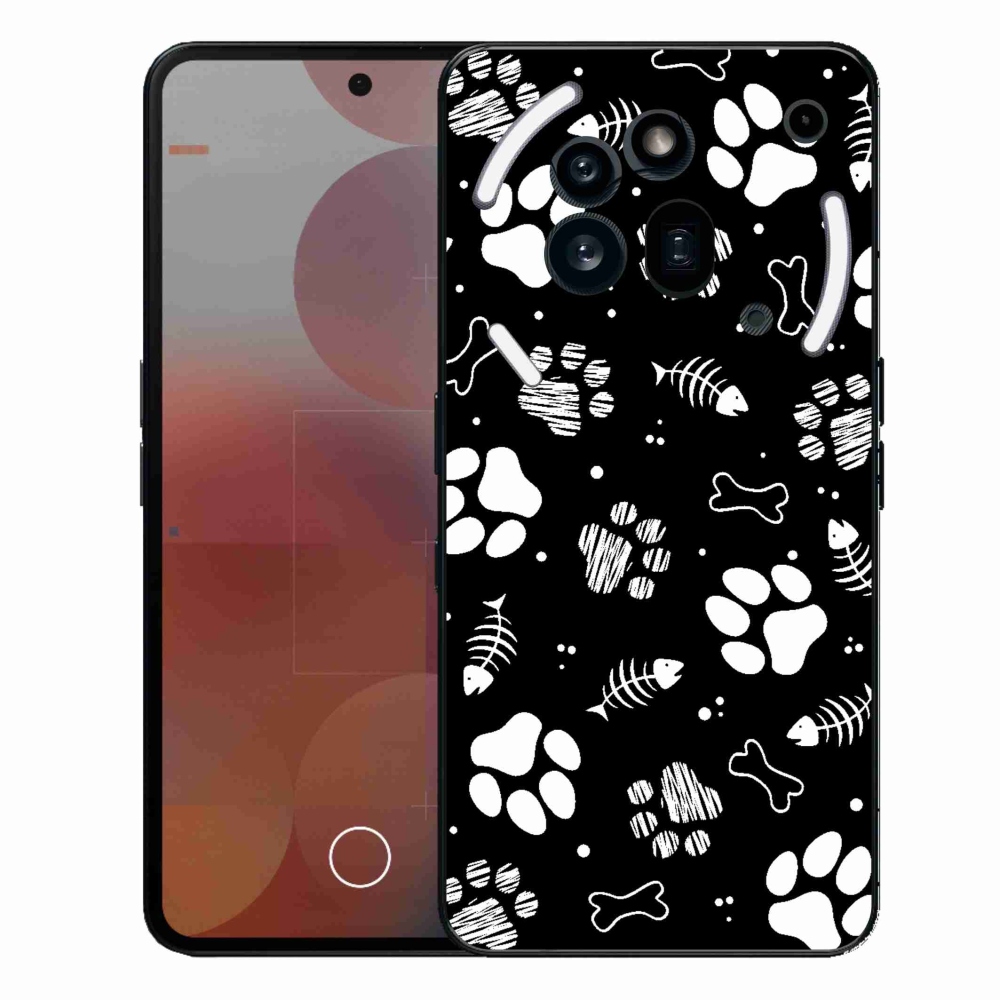 Gelový kryt mmCase na Nothing Phone (3a) Pro - psí tlapky