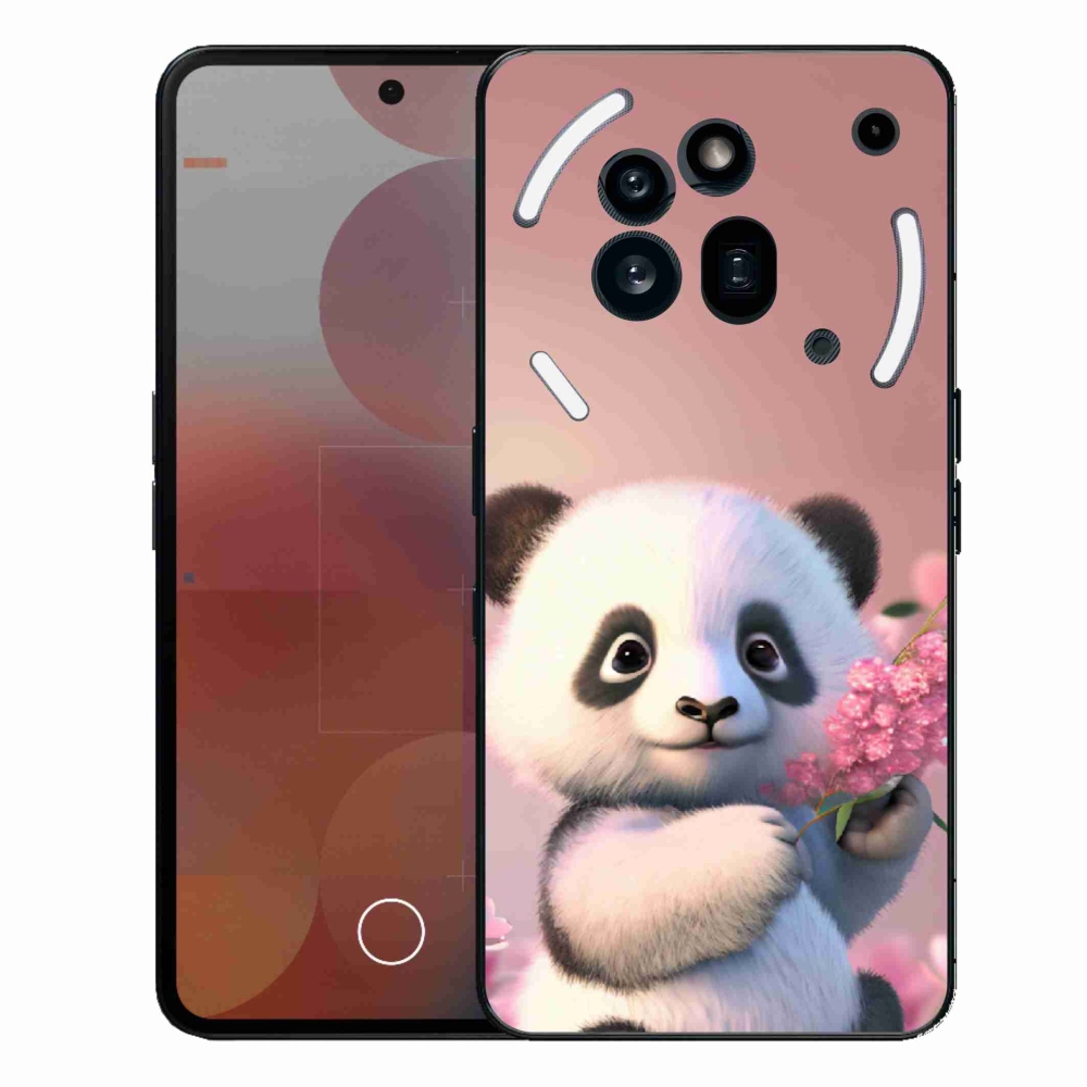 Gelový kryt mmCase na Nothing Phone (3a) Pro - roztomilá panda