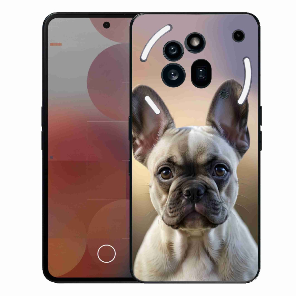 Gelový kryt mmCase na Nothing Phone (3a) Pro - roztomilý francouzský buldoček