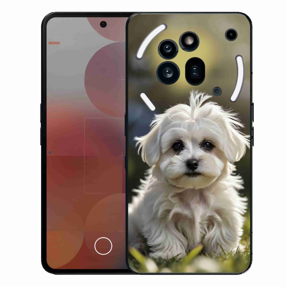 Gelový kryt mmCase na Nothing Phone (3a) Pro - roztomilý maltézský psík