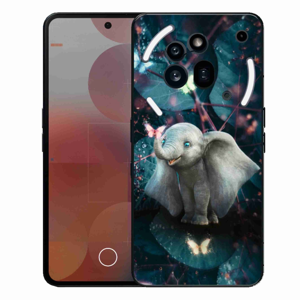 Gelový kryt mmCase na Nothing Phone (3a) Pro - roztomilý slon
