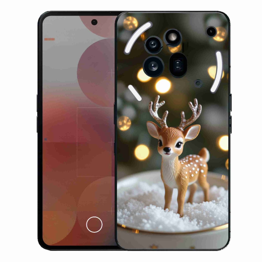 Gelový kryt mmCase na Nothing Phone (3a) Pro - roztomilý vánoční jelen