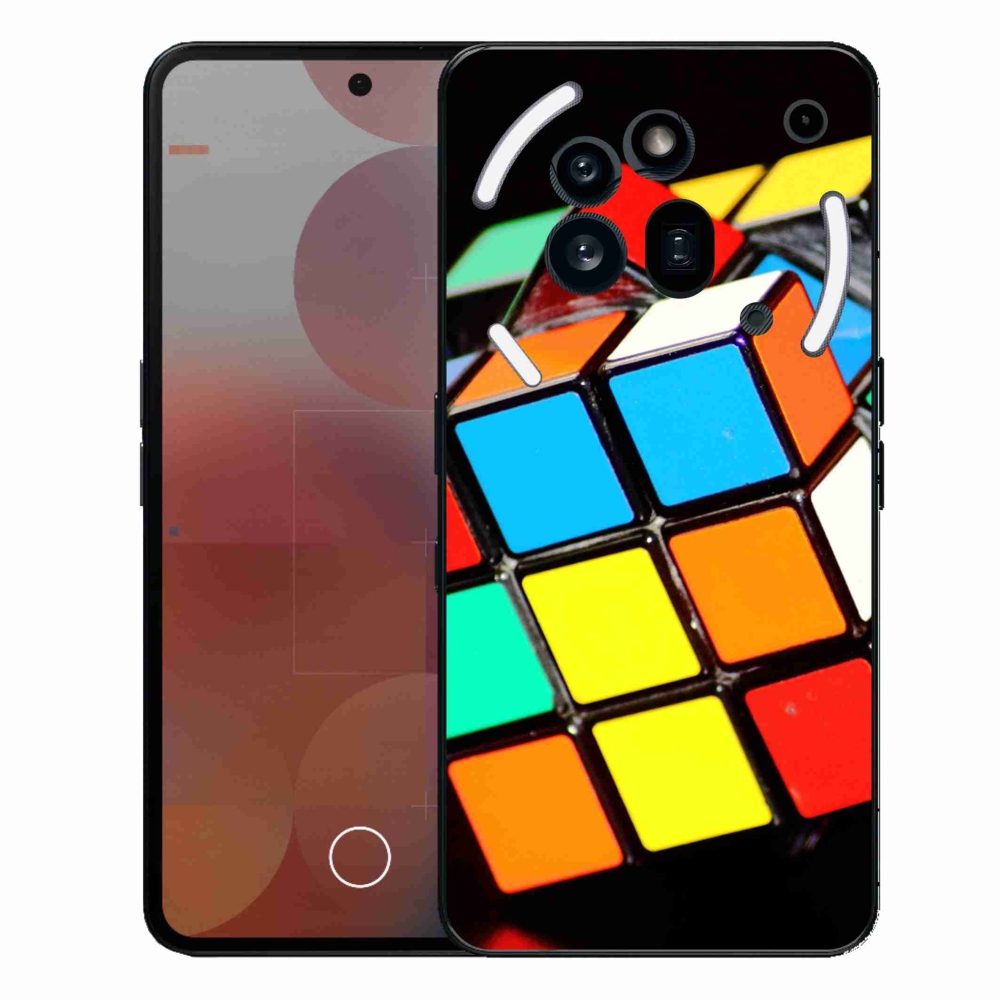 Gelový kryt mmCase na Nothing Phone (3a) Pro - rubikova kostka