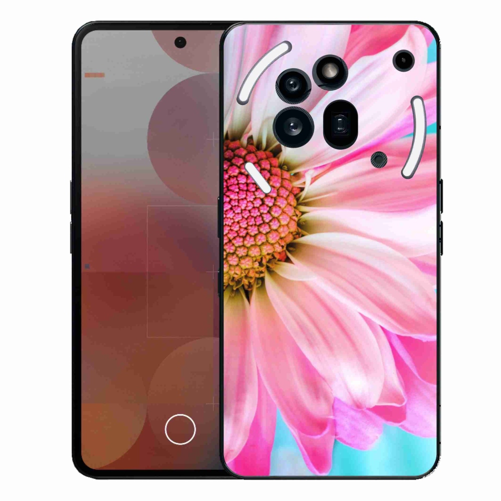 Gelový kryt mmCase na Nothing Phone (3a) Pro - růžová květina