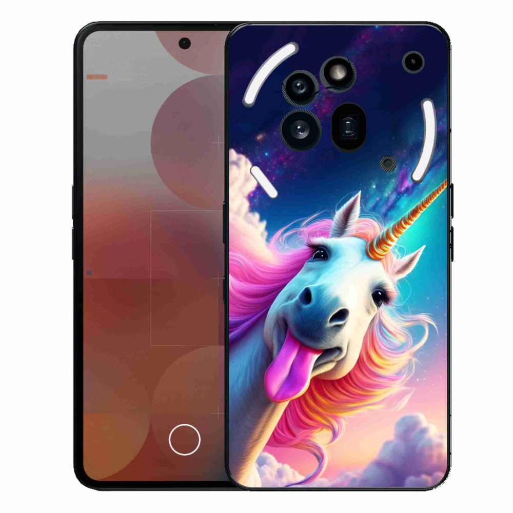 Gelový kryt mmCase na Nothing Phone (3a) Pro - šílený jednorožec