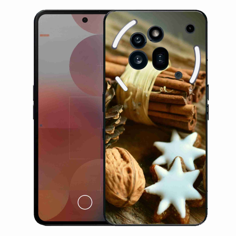 Gelový kryt mmCase na Nothing Phone (3a) Pro - skořice a perníčky