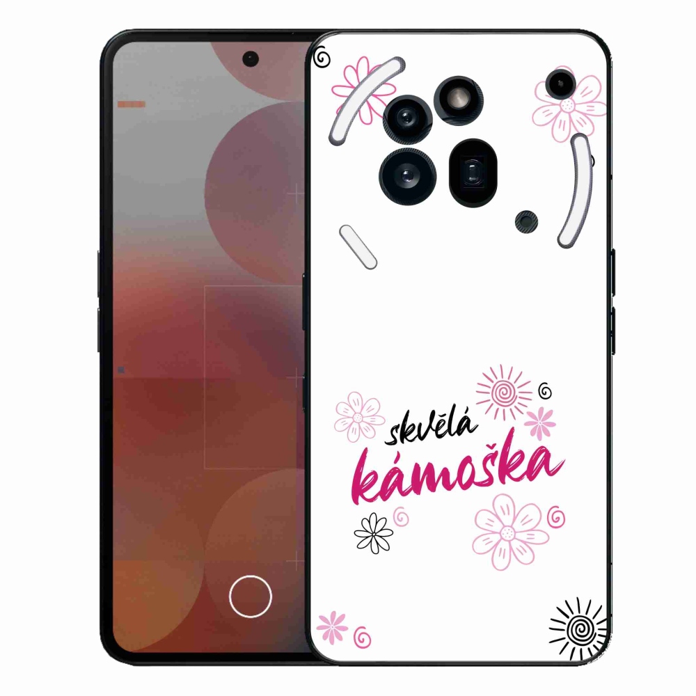 Gelový kryt mmCase na Nothing Phone (3a) Pro - skvělá kámoška bílé pozadí