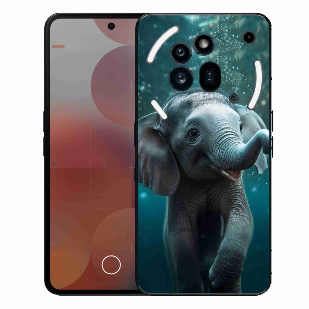 Gelový kryt mmCase na Nothing Phone (3a) Pro - slůně pod vodou