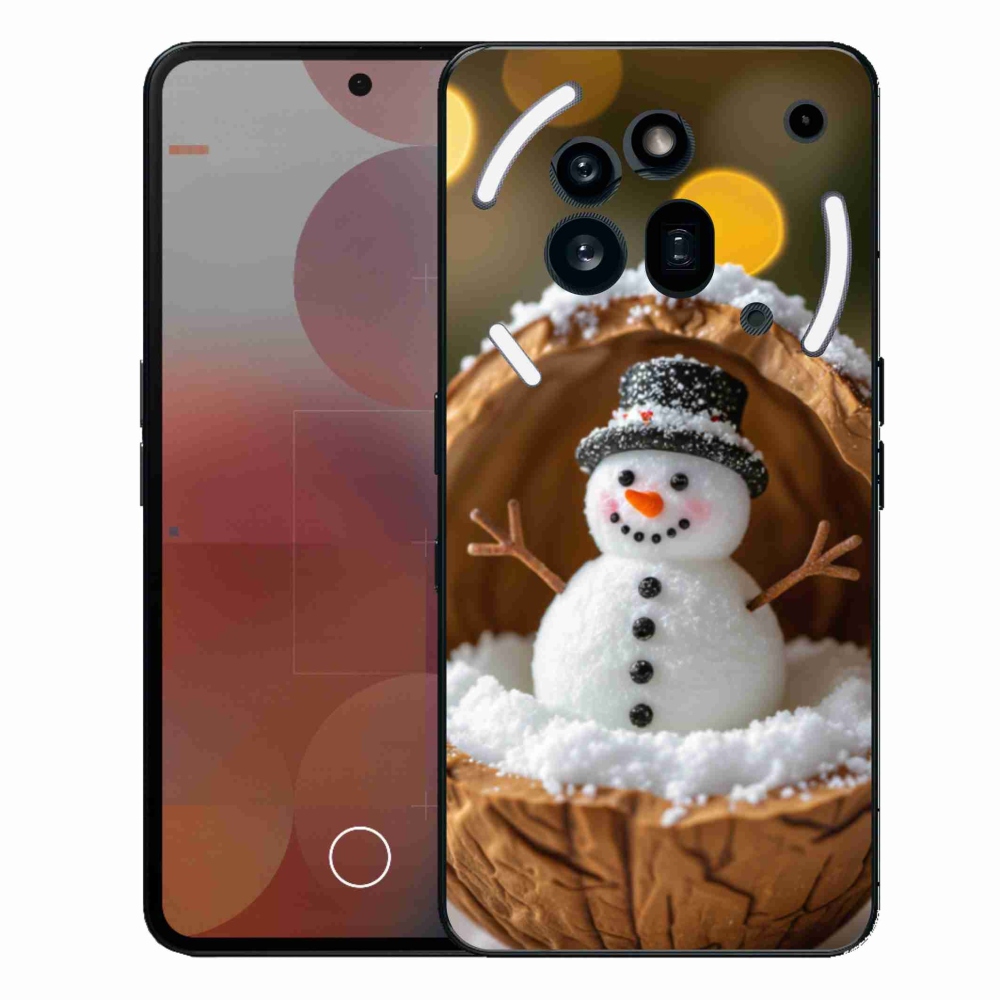 Gelový kryt mmCase na Nothing Phone (3a) Pro - sněhulák 4