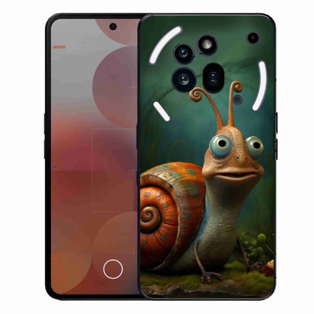 Gelový kryt mmCase na Nothing Phone (3a) Pro - šnek