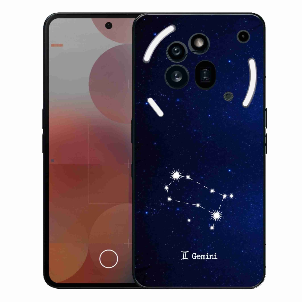 Gelový kryt mmCase na Nothing Phone (3a) Pro - souhvězdí Blíženců
