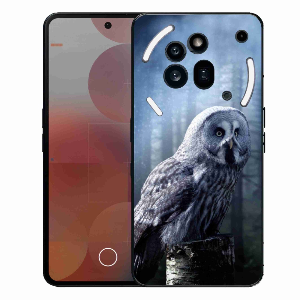 Gelový kryt mmCase na Nothing Phone (3a) Pro - sova