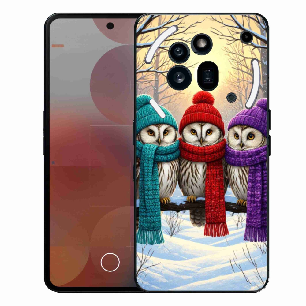 Gelový kryt mmCase na Nothing Phone (3a) Pro - soví přátelé