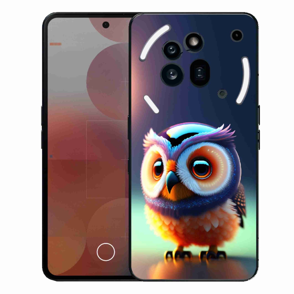 Gelový kryt mmCase na Nothing Phone (3a) Pro - sovička