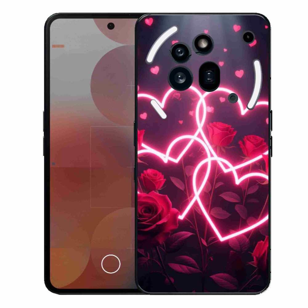 Gelový kryt mmCase na Nothing Phone (3a) Pro - srdce lásky
