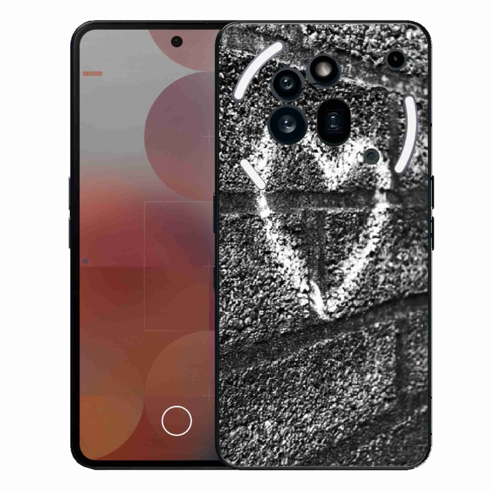 Gelový kryt mmCase na Nothing Phone (3a) Pro - srdce na zdi