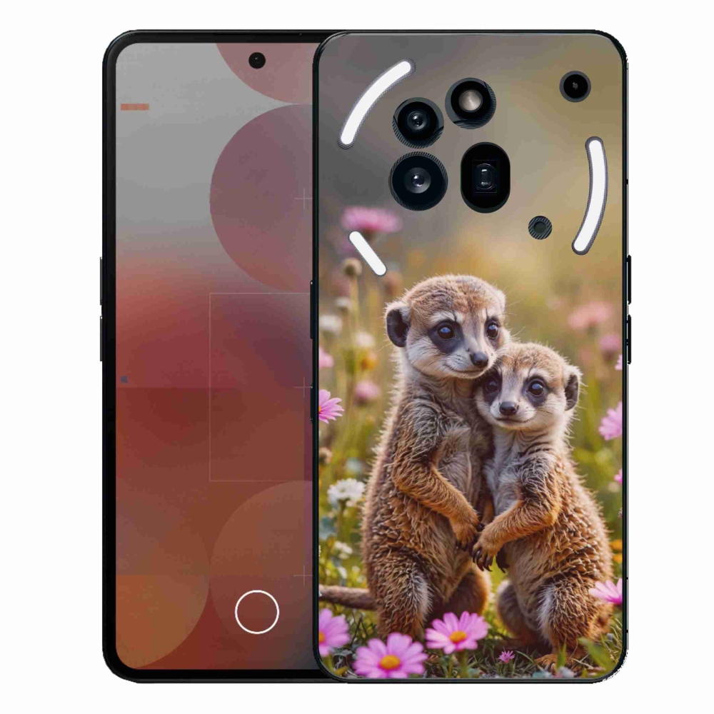 Gelový kryt mmCase na Nothing Phone (3a) Pro - surikatí duo