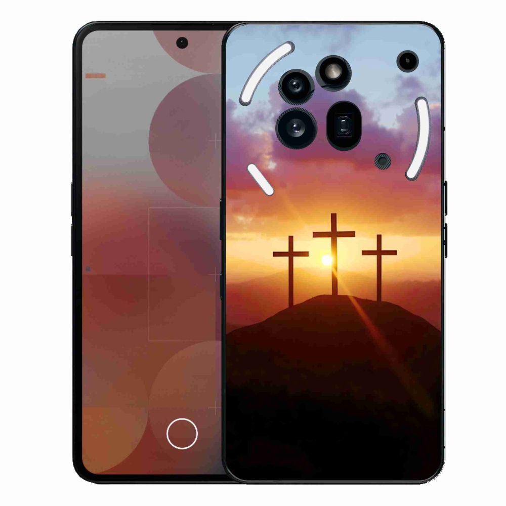 Gelový kryt mmCase na Nothing Phone (3a) Pro - tři kříže