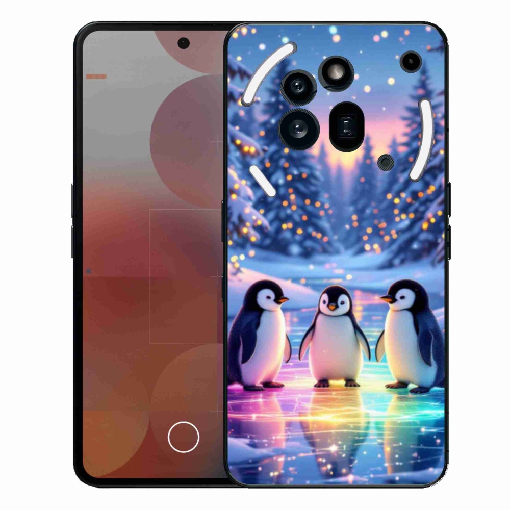 Gelový kryt mmCase na Nothing Phone (3a) Pro - tučnáci