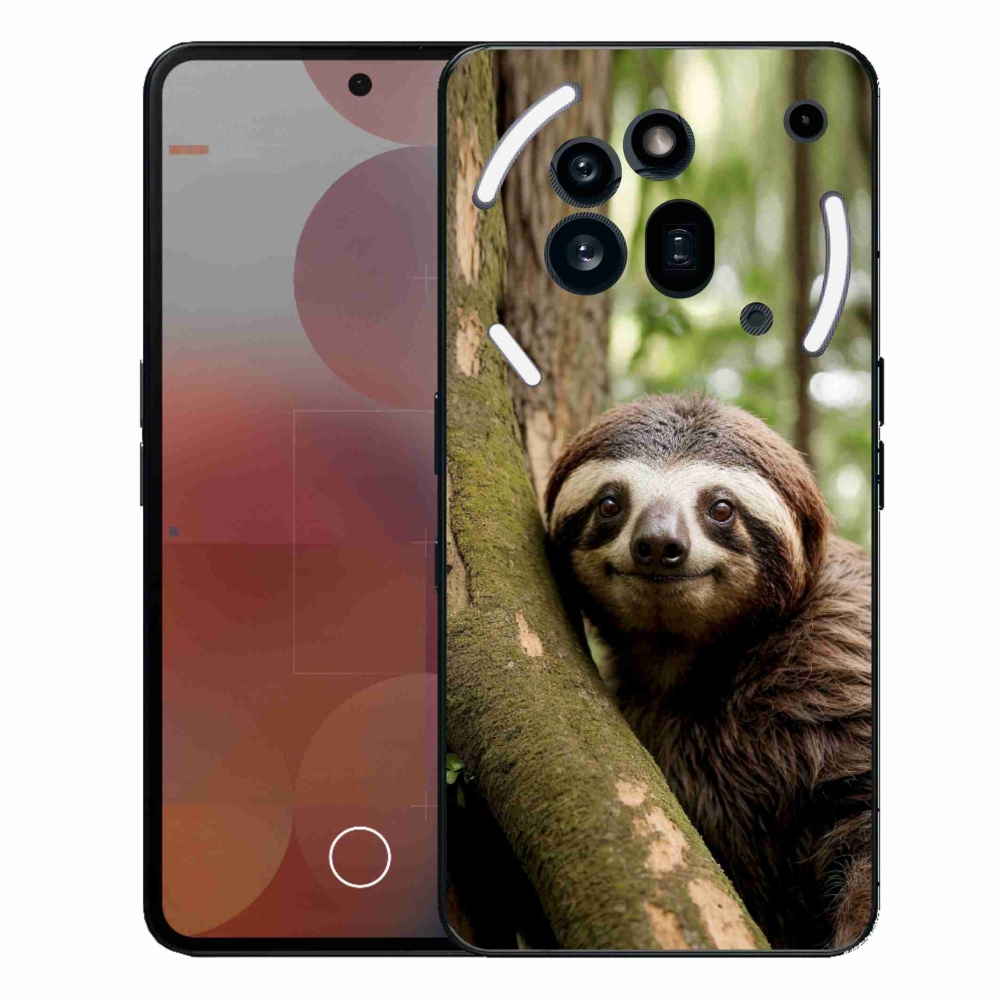 Gelový kryt mmCase na Nothing Phone (3a) Pro - usměvavý lenochod
