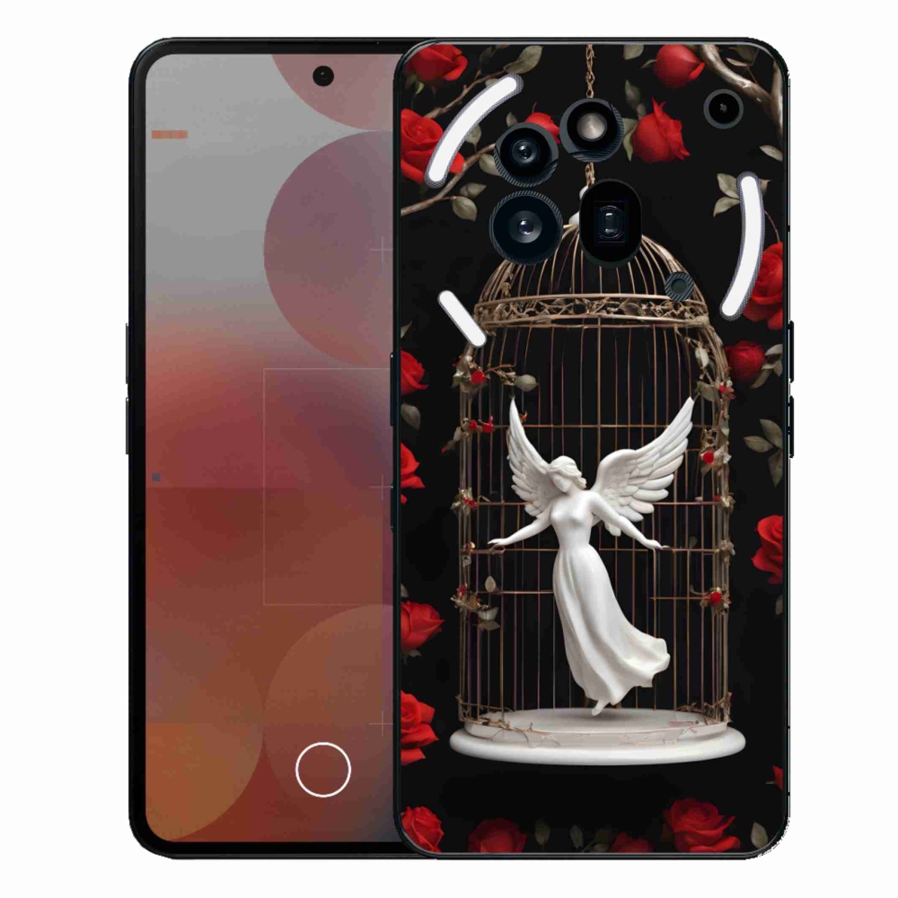 Gelový kryt mmCase na Nothing Phone (3a) Pro - uvězněný anděl
