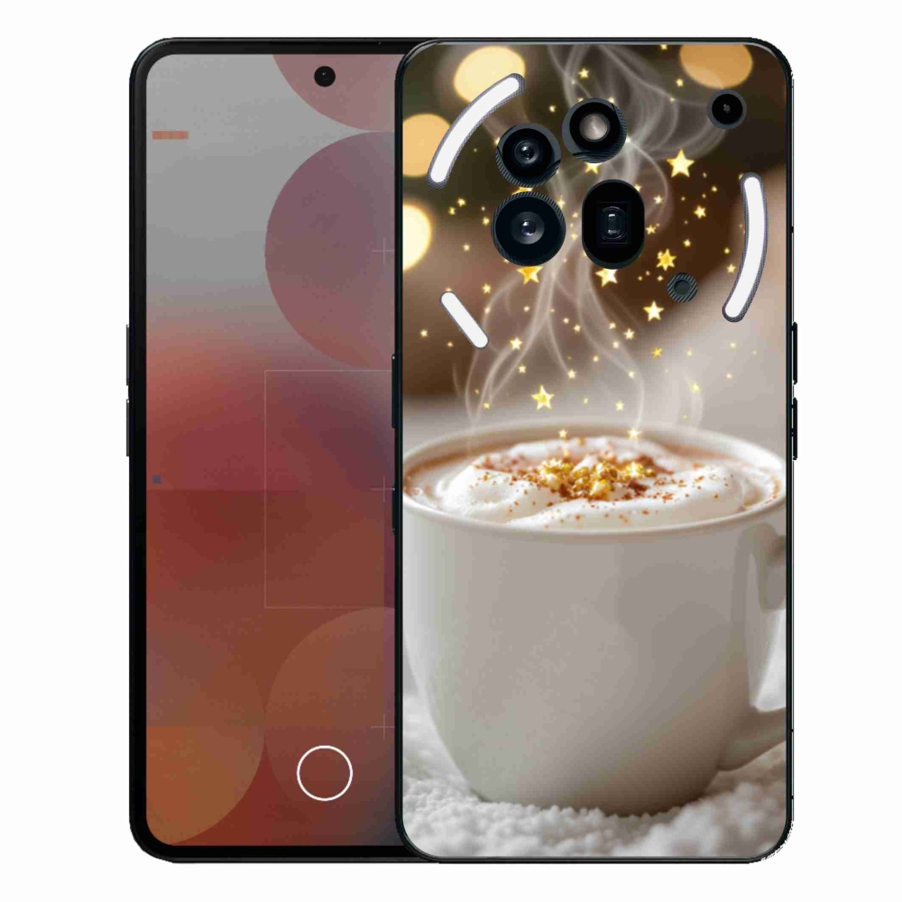 Gelový kryt mmCase na Nothing Phone (3a) Pro - vánoční horký nápoj