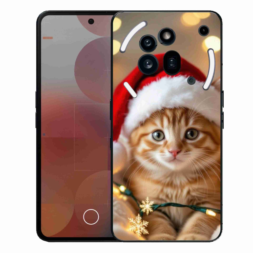 Gelový kryt mmCase na Nothing Phone (3a) Pro - vánoční kotě