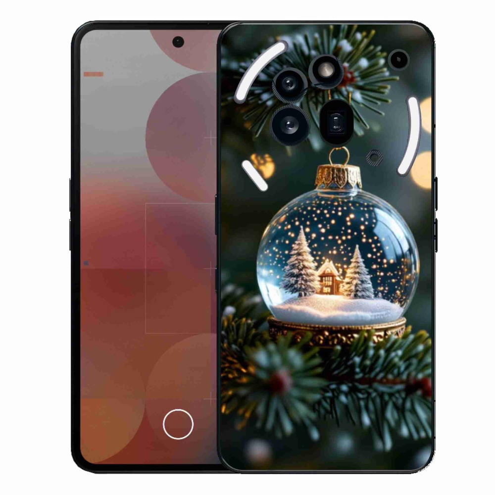 Gelový kryt mmCase na Nothing Phone (3a) Pro - vánoční koule 2