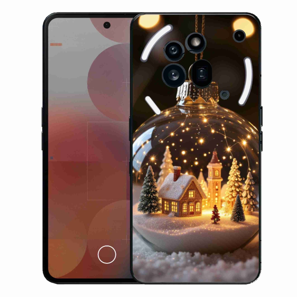 Gelový kryt mmCase na Nothing Phone (3a) Pro - vánoční koule 3